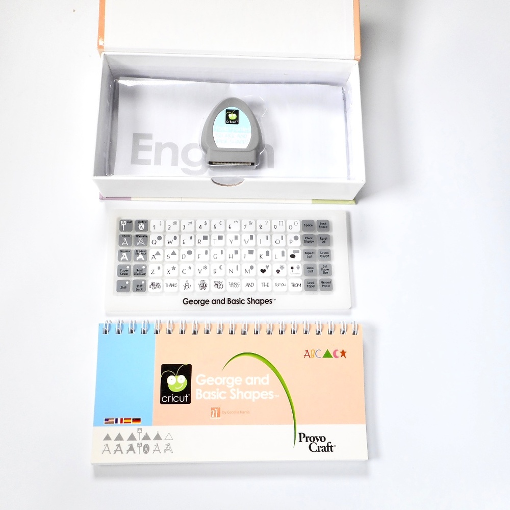 Cricut GEORGE & BASIC SHAPES Font Cartridge Complete Set Cecelia Harris
